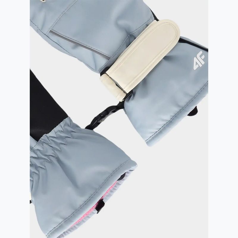 Detské lyžiarske rukavice 4F Fnk U200 light blue 2