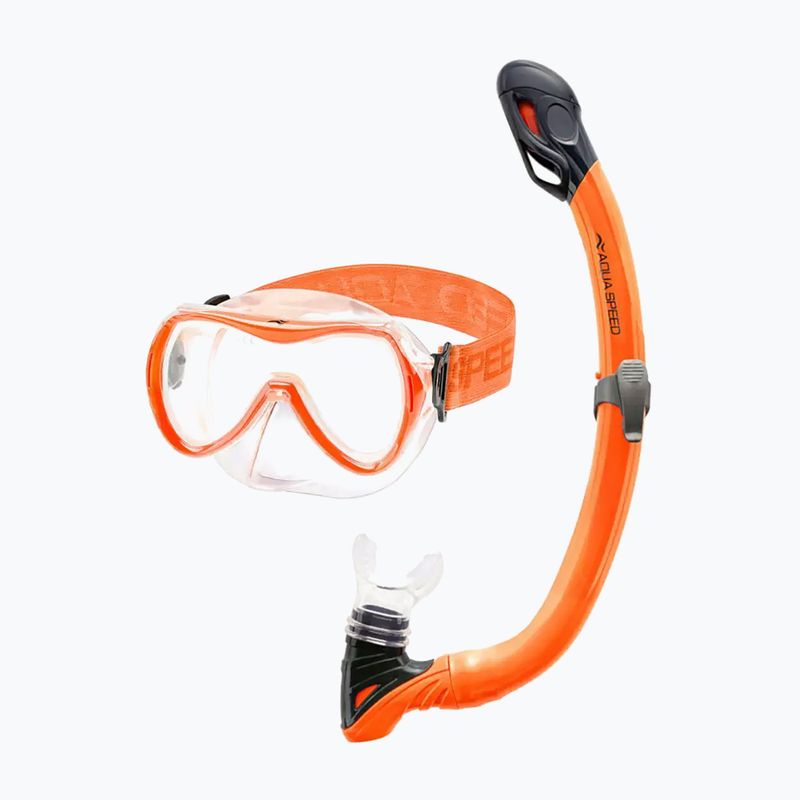 Detský set na potápanie AQUA-SPEED Alize FS + Samos + Mesh orange 3