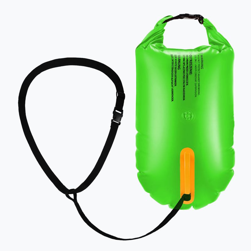 Bezopečnostná plavecká bójka AQUA-SPEED Open Water fluo soft green 2