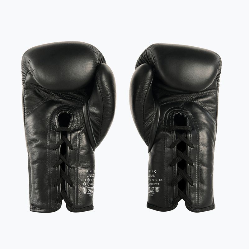 Boxerské rukavice UNIQ Laced Up technical black 2