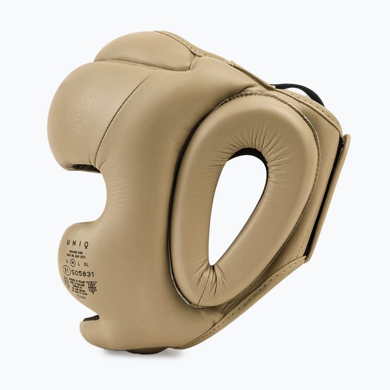 Boxerská prilba UNIQ Full Coverage classic beige 2