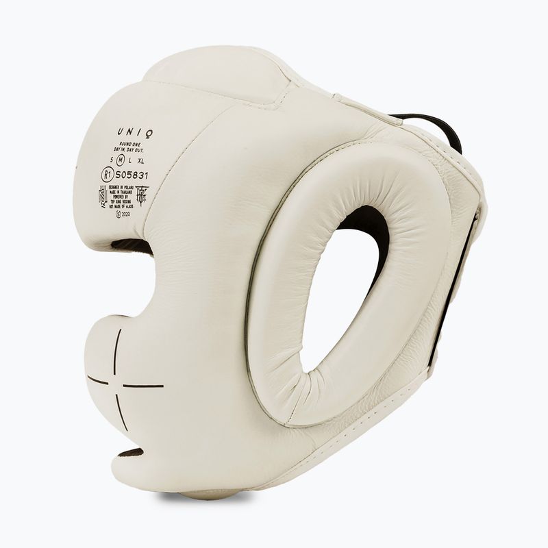 Boxerská prilba UNIQ Full Coverage technical white 2