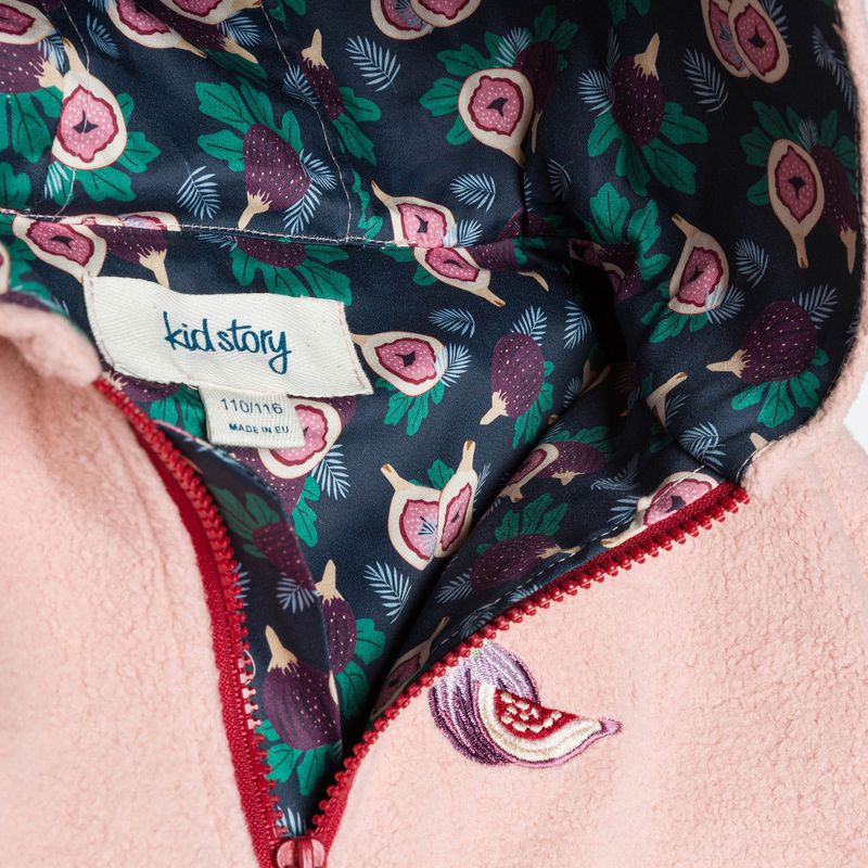 Detská fleecová mikina KID STORY Teddy dusty pink 3
