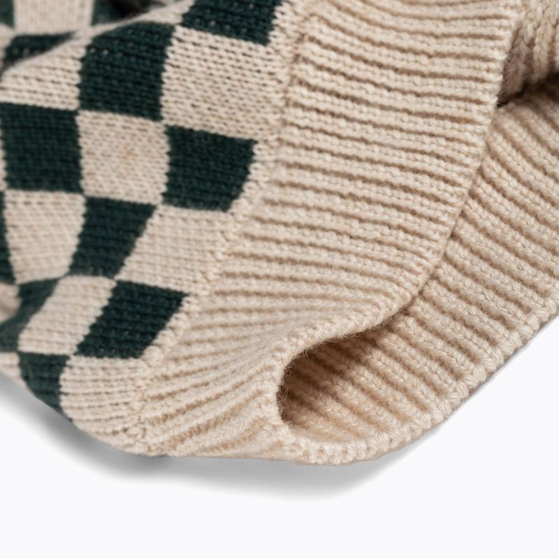 Detská zimná čiapka KID STORY Merino green chessboard 4
