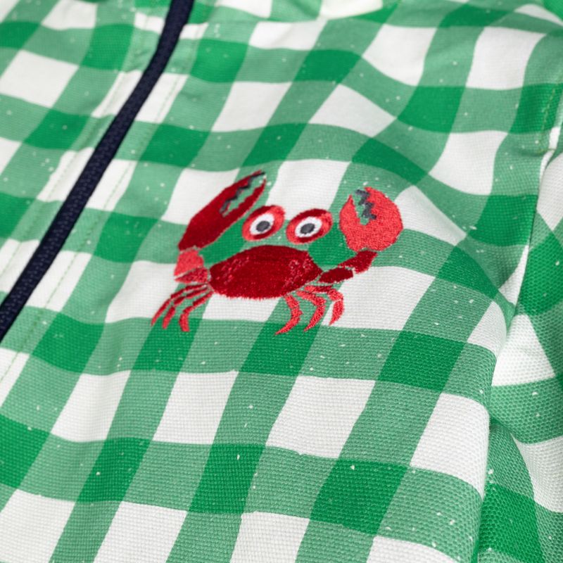 Detská bunda KID STORY Wiatroszczelna i Wodoodporna green grid 6