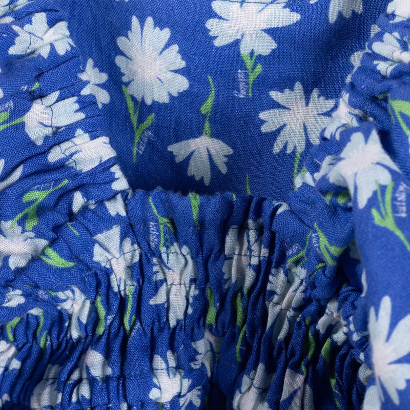 Detské šaty KID STORY Lniana blue meadow 3