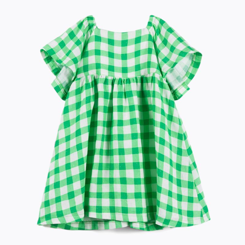 Detské šaty KID STORY Lniana green grid