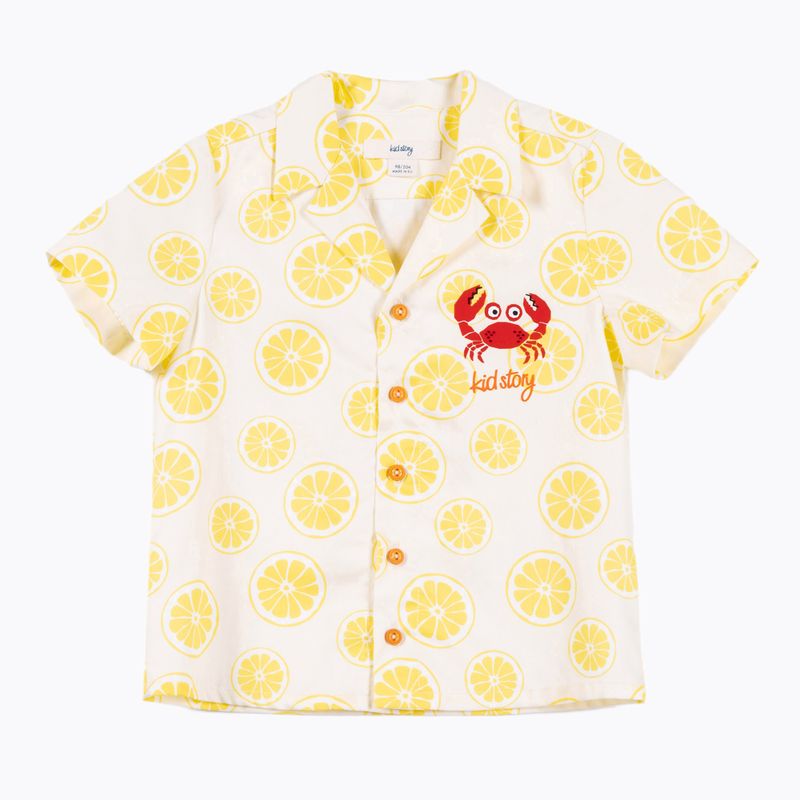 Detský komplet KID STORY Koszula i Spodenki lime paradise 5