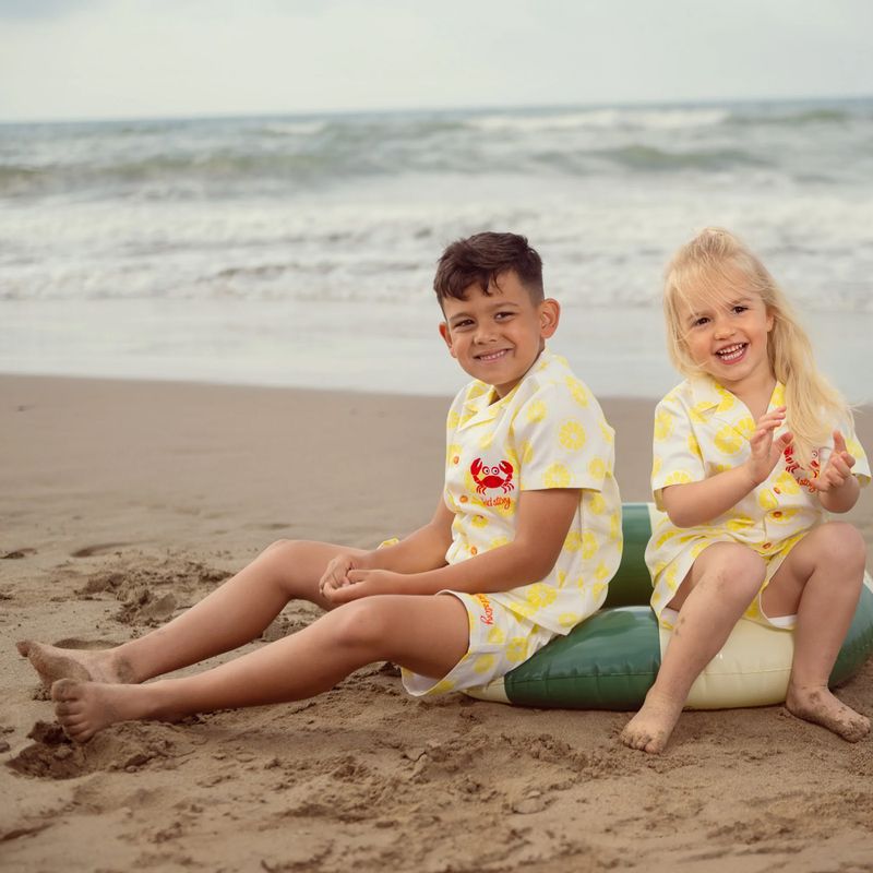 Detský komplet KID STORY Koszula i Spodenki lime paradise 3