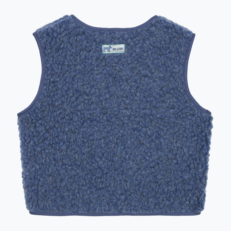 Detská vesta KID STORY Merino denim 2