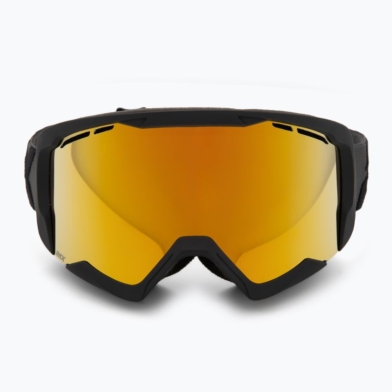 Lyžiarske okuliare IMX Snow black matt/black/gold iridium/brown 2