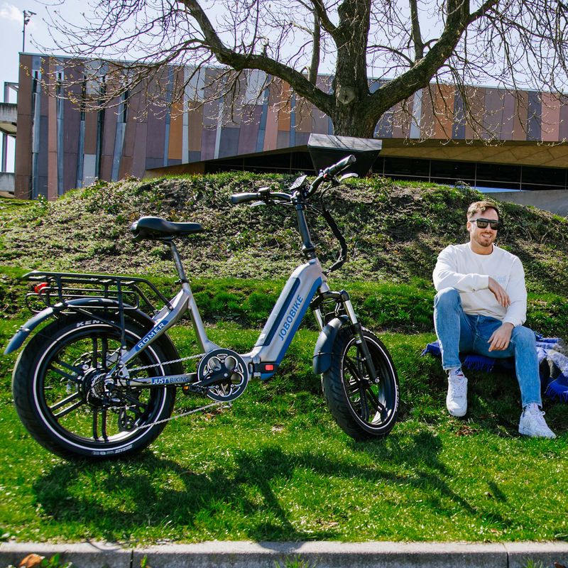 JOBOBIKE Romer 48V 14Ah sivý elektrický bicykel 6