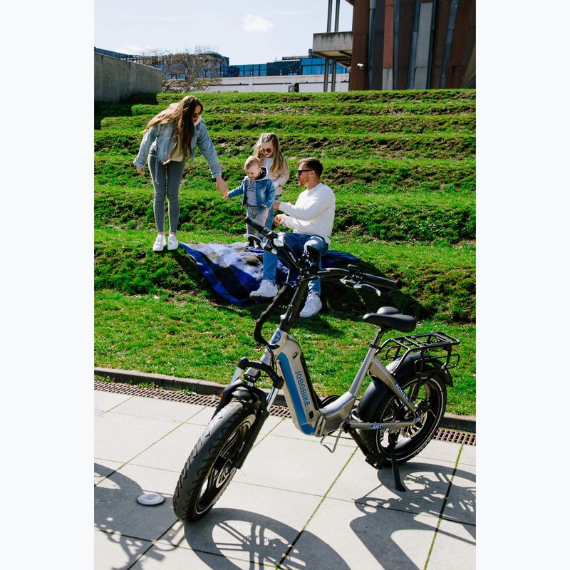 JOBOBIKE Romer 48V 14Ah sivý elektrický bicykel 7