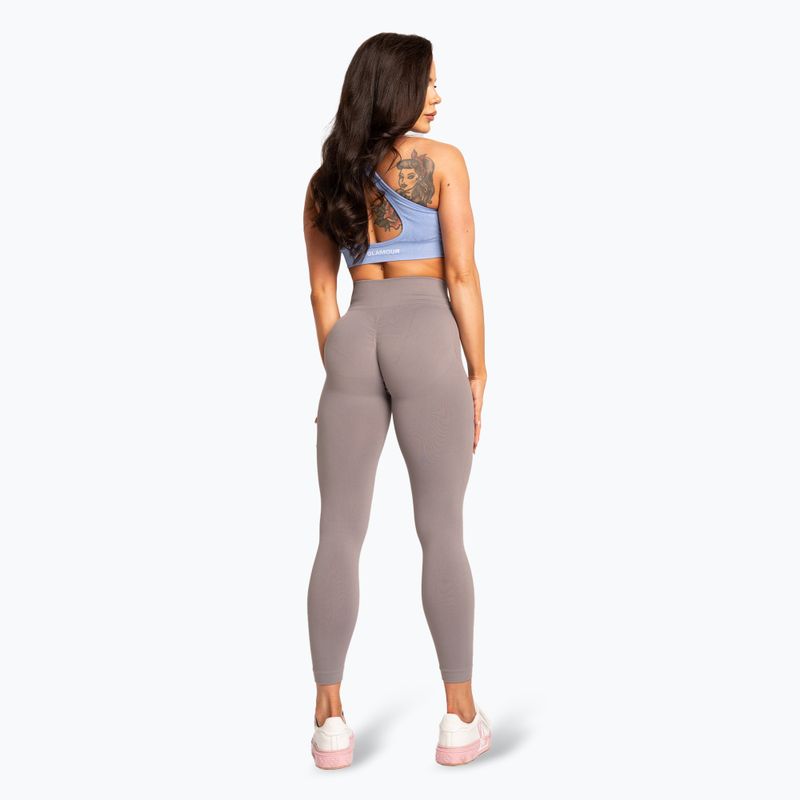 Dámske legíny Gym Glamour Basic Scrunch grey 4