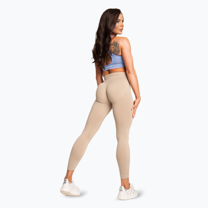 Dámske legíny Gym Glamour Basic Scrunch beige 4