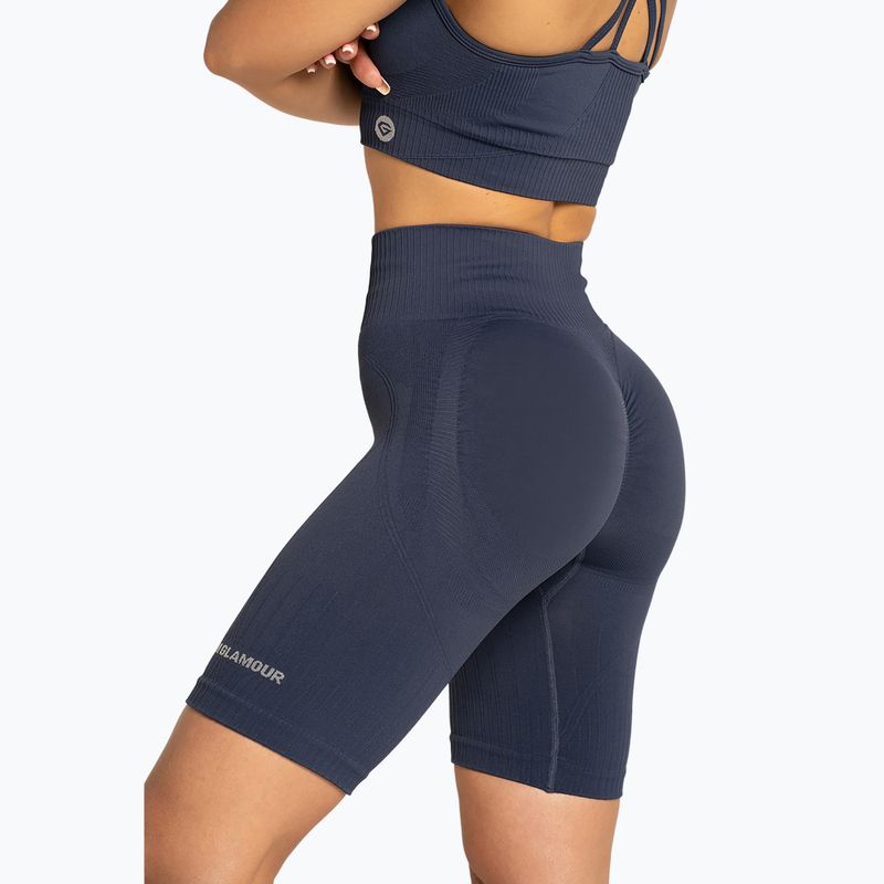 Dámske cyklistické tréningové šortky Gym Glamour Push Up 2.0 denim 6