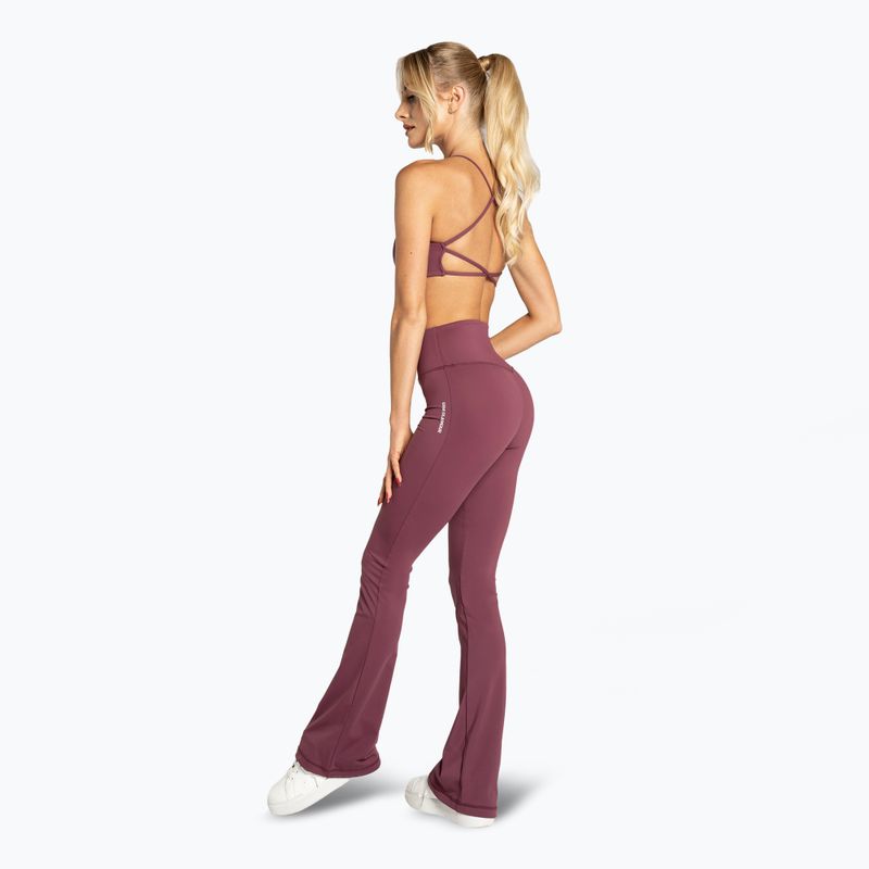 Dámske legíny Gym Glamour Push Up 2.0 burgundy 5