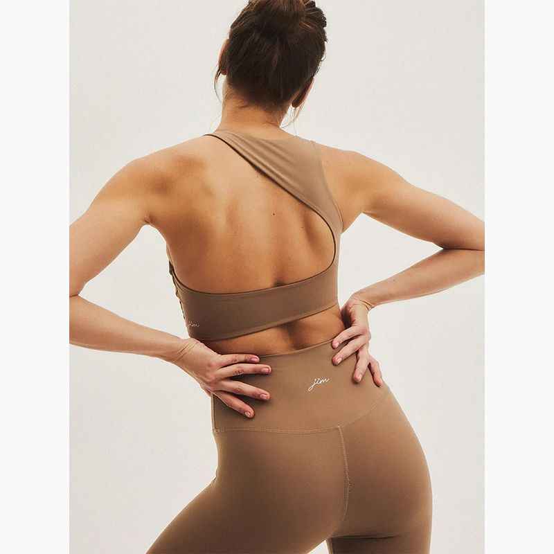 Fitness podprsenka JOYINME Goddess caramel coffee 3