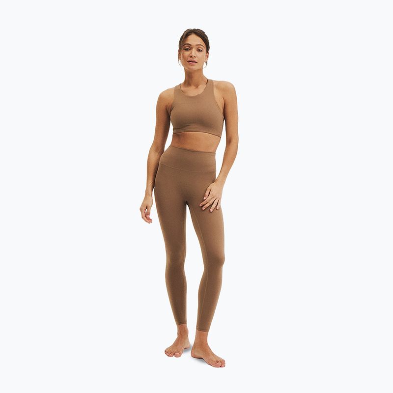 Dámske legíny na jogu JoyInMe Oneness Yoga 7/8 carmel coffee 2