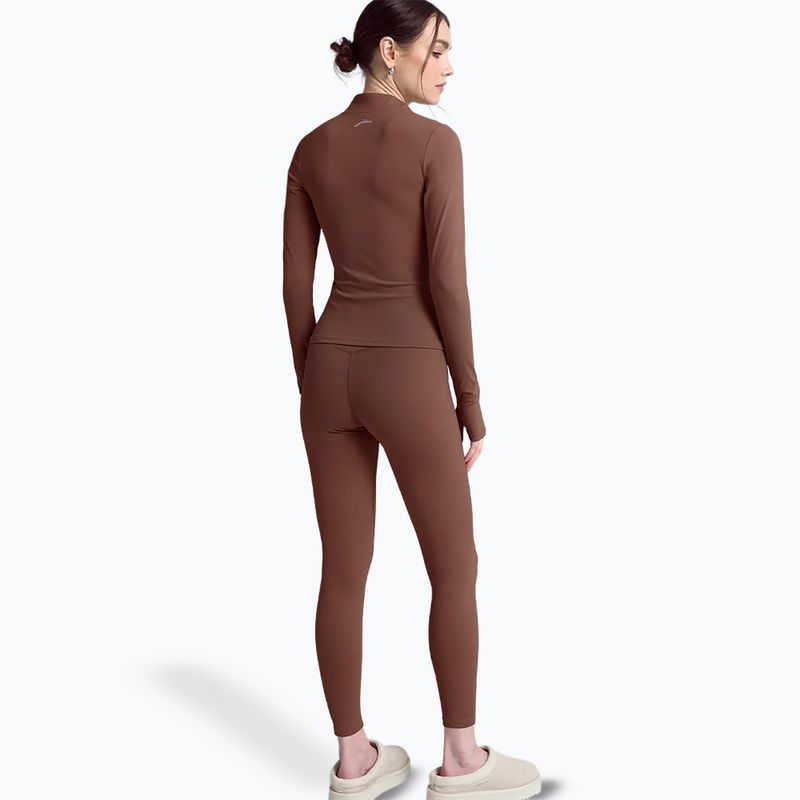 Dámske tričko longsleeve JOYINME Motion LS 1/4 Zip chestnut 3
