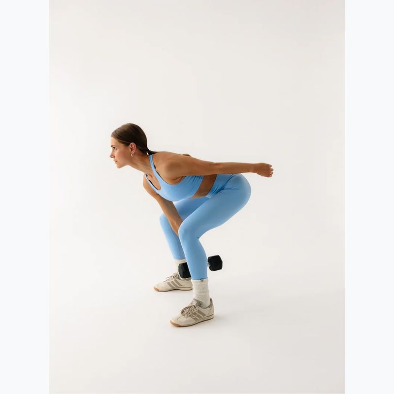 Dámske legíny na jogu JoyInMe Oneness Yoga 7/8 blue chia 6
