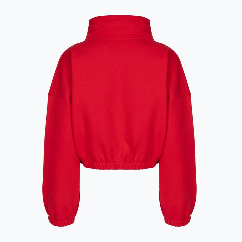 Dámska fleecová mikina JoyInMe Zip Flow Sweatshirt berry crash 2