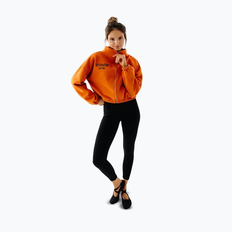 Dámska fleecová mikina JoyInMe Zip Flow Sweatshirt pumpkin spice 2