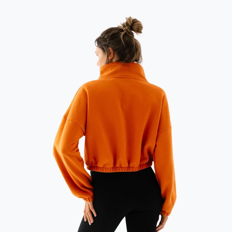 Dámska fleecová mikina JoyInMe Zip Flow Sweatshirt pumpkin spice 3