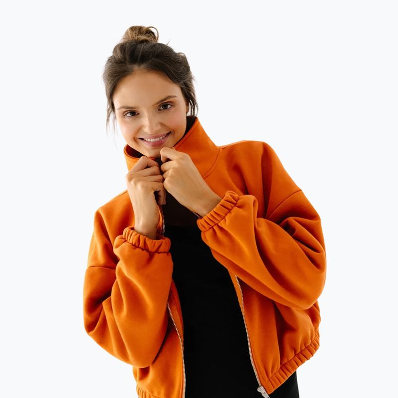 Dámska fleecová mikina JoyInMe Zip Flow Sweatshirt pumpkin spice 7