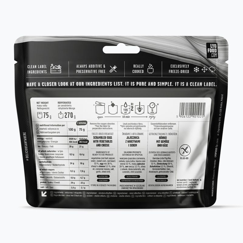 Mrazom sušené potraviny LYOFOOD Malinovo-kokosová Jaglanka 300 g 2