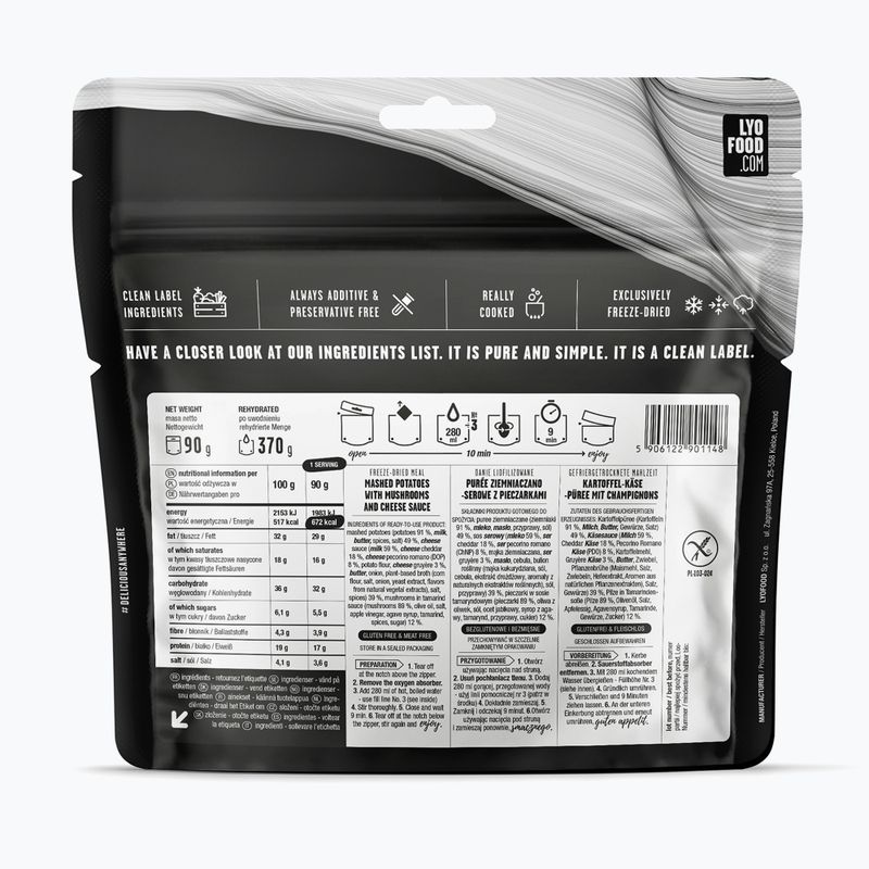 Mrazom sušené potraviny LYOFOOD Mash & Cheese 370 g 2