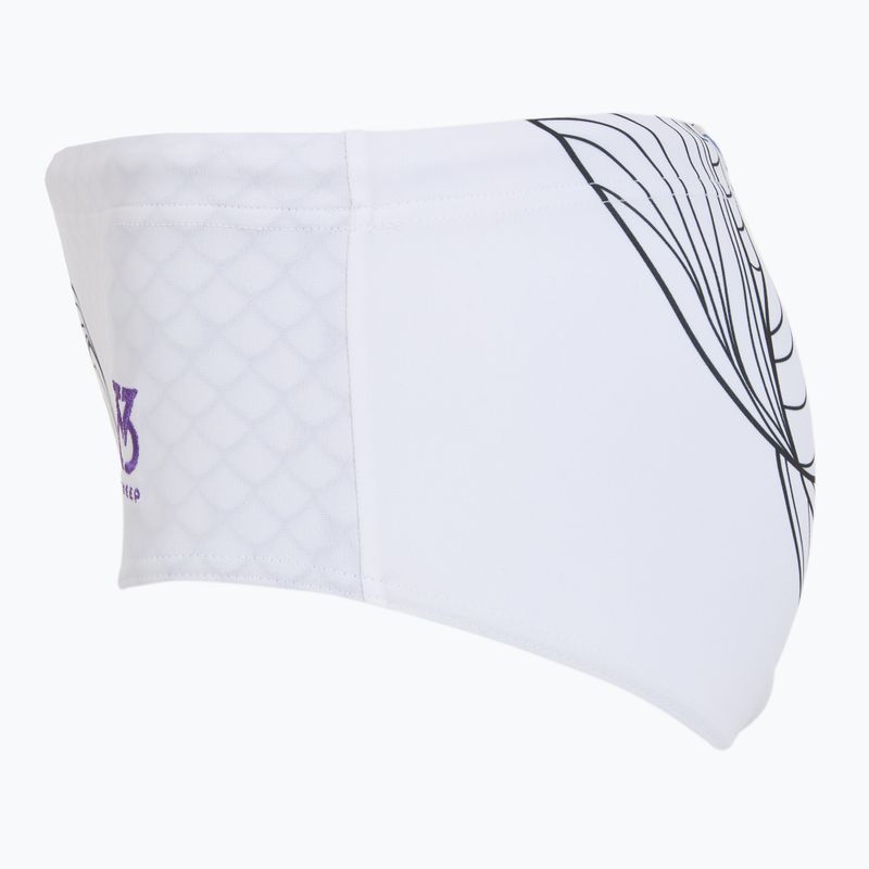 Pánske plavecké boxerky SWEEP Aqua Medusa white 3