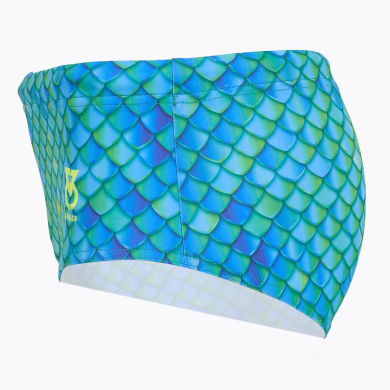 Pánske plavecké boxerky SWEEP Aqua Hippos black/yellow/green 2