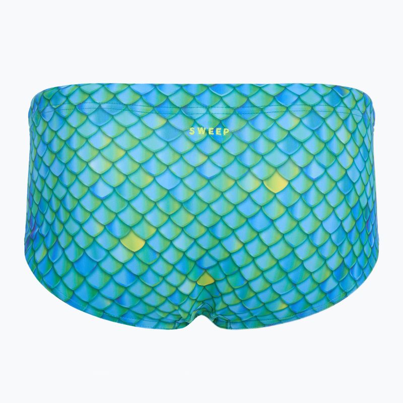 Pánske plavecké boxerky SWEEP Aqua Hippos black/yellow/green 3