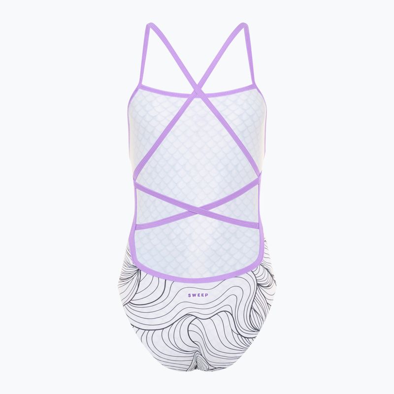 Dámske jednodielne plavky SWEEP Aqua Medusa white 2