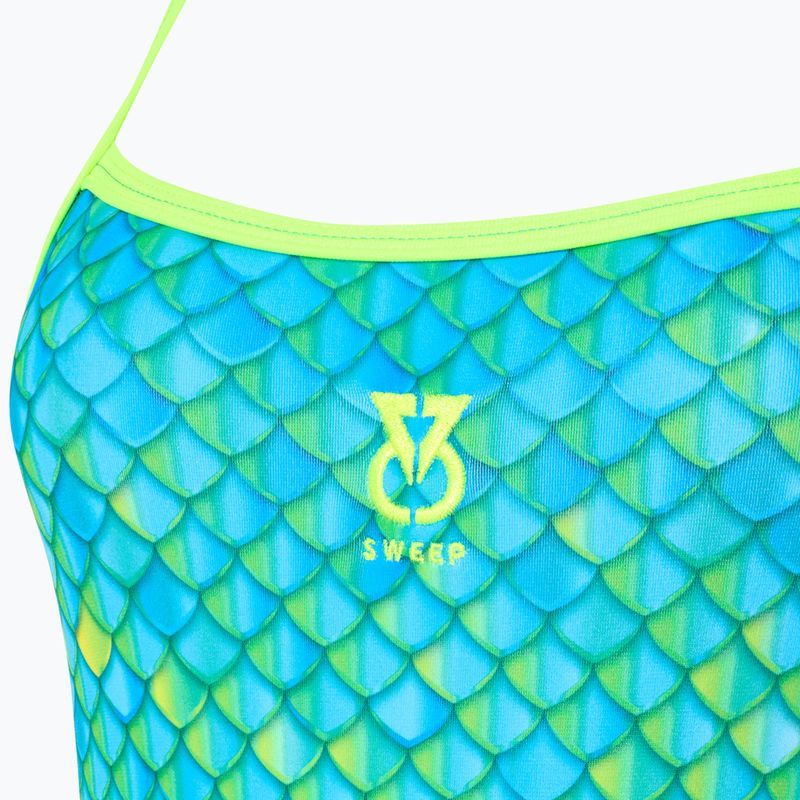 Dámske jednodielne plavky SWEEP Aqua Hippos blue/yellow/green 3