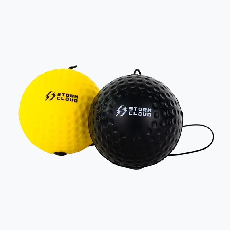 Reflexné loptičky StormCloud Reflex Ball Duo yellow/black 2