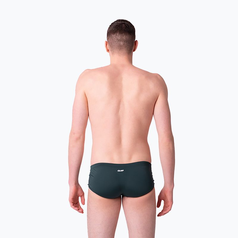 Pánske plavecké boxerky CLap Slipy forest green 2