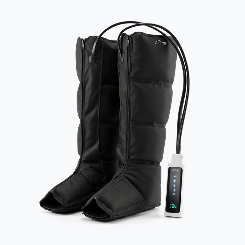 Lymfatický masážny prístroj na nohy Media-Tech Air Compression Lymphatic Drainage black