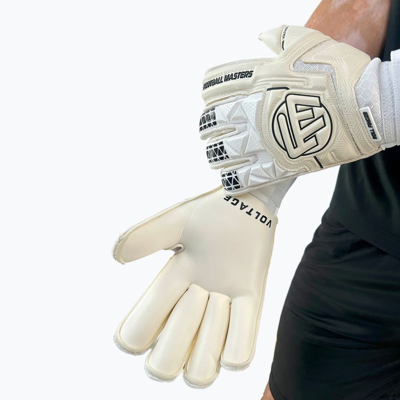 Brankárske rukavice Football Masters Voltage Plus RF white 5