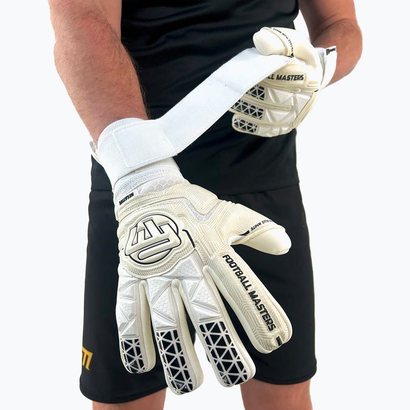 Brankárske rukavice Football Masters Voltage Plus NC white 4