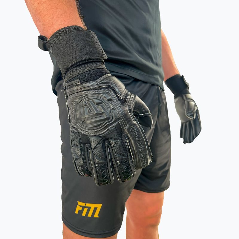 Brankárske rukavice Football Masters Voltage Plus RF black 4