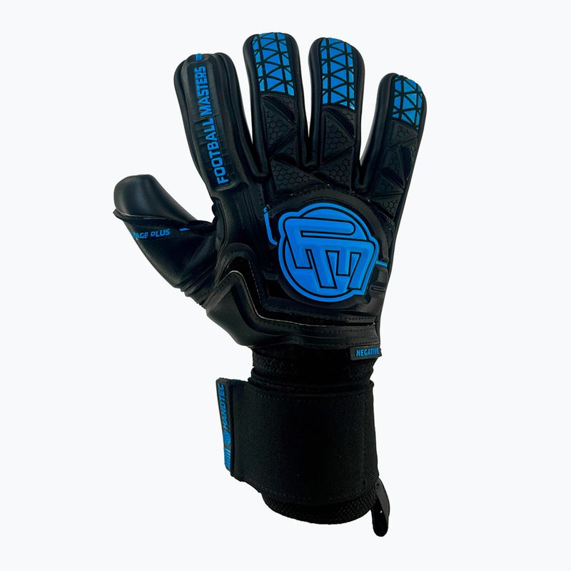 Brankárske rukavice Football Masters Voltage Plus NC black/blue