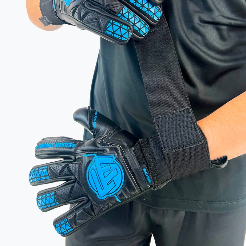 Brankárske rukavice Football Masters Voltage Plus NC black/blue 3