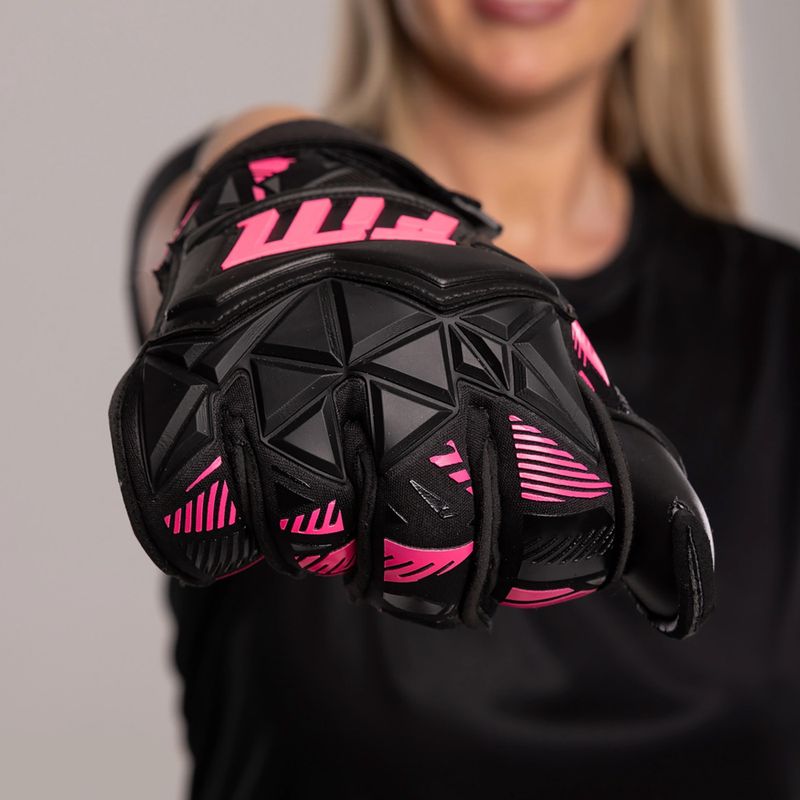 Brankárske rukavice Football Masters Invictus X Pro RF pink 5