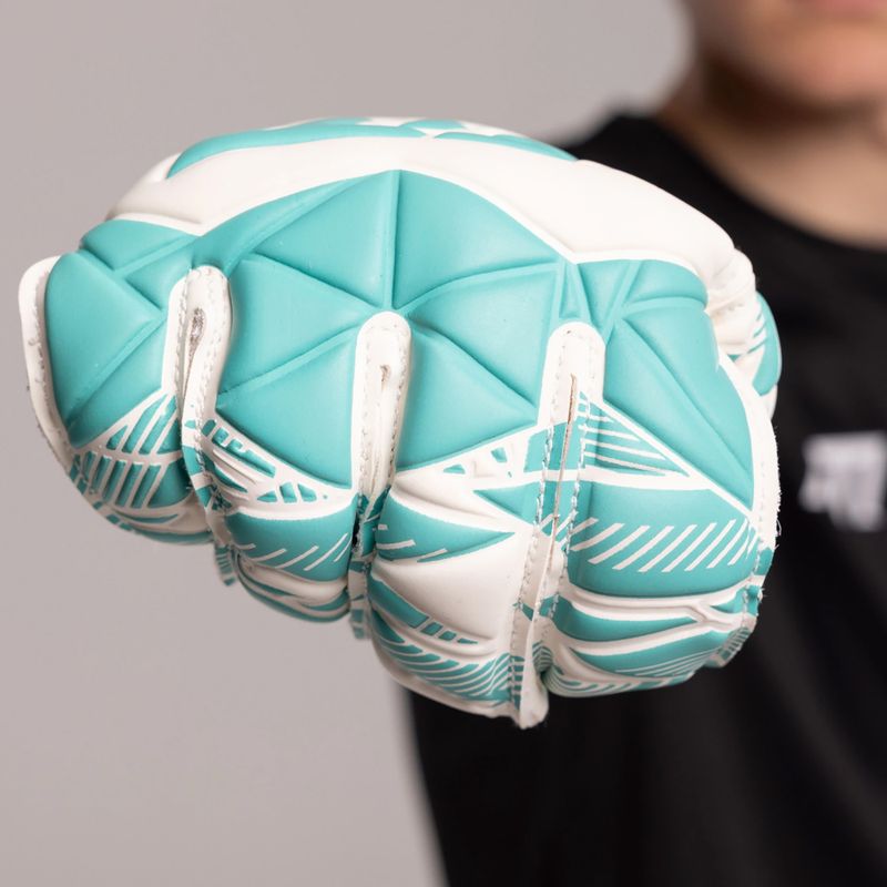 Brankárske rukavice Football Masters Invictus X RF white/ocean 6