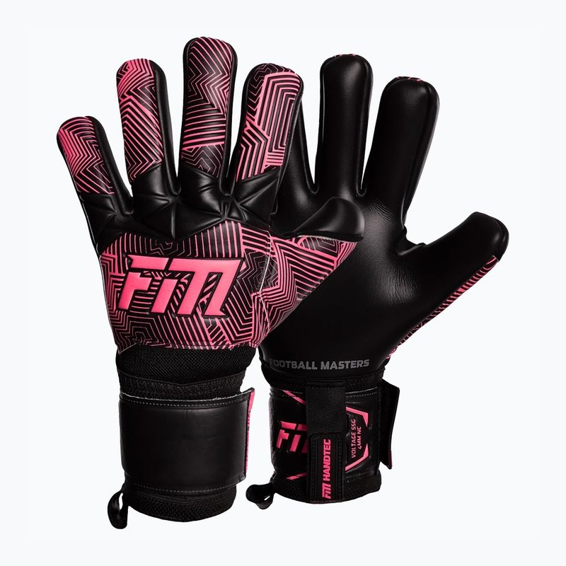 Brankárske rukavice Football Masters Varis X NC black/pink