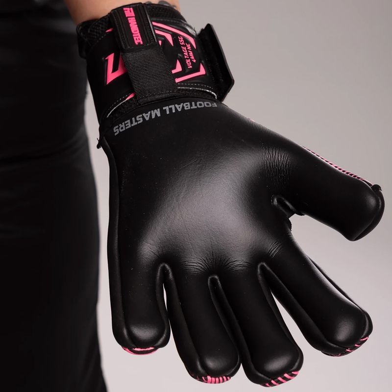 Brankárske rukavice Football Masters Varis X NC black/pink 7