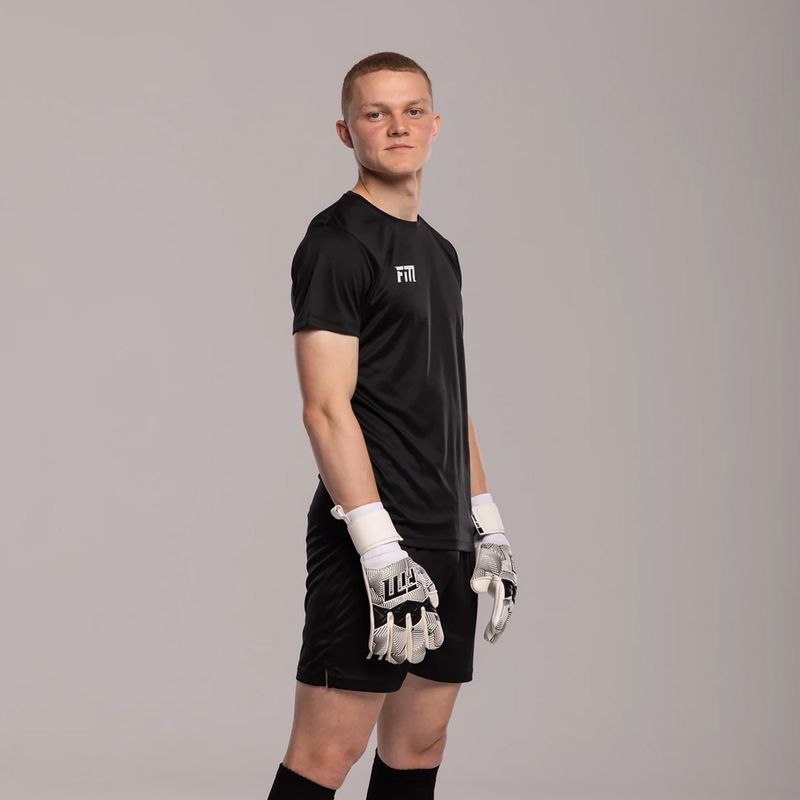 Football Masters Varis X NC brankárske rukavice biele/čierne 2