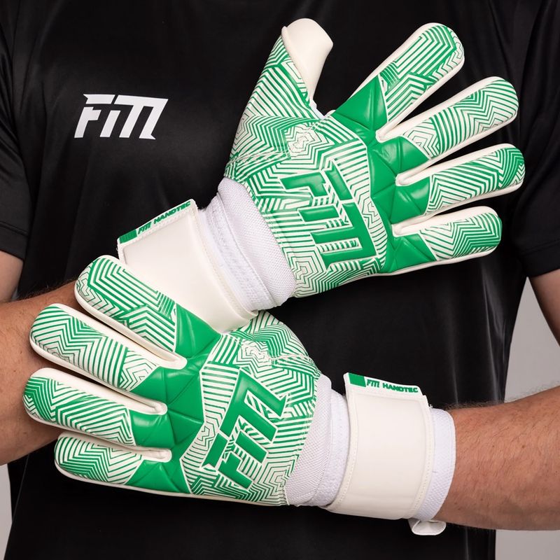Brankárske rukavice Football Masters Varis X NC white/green 3